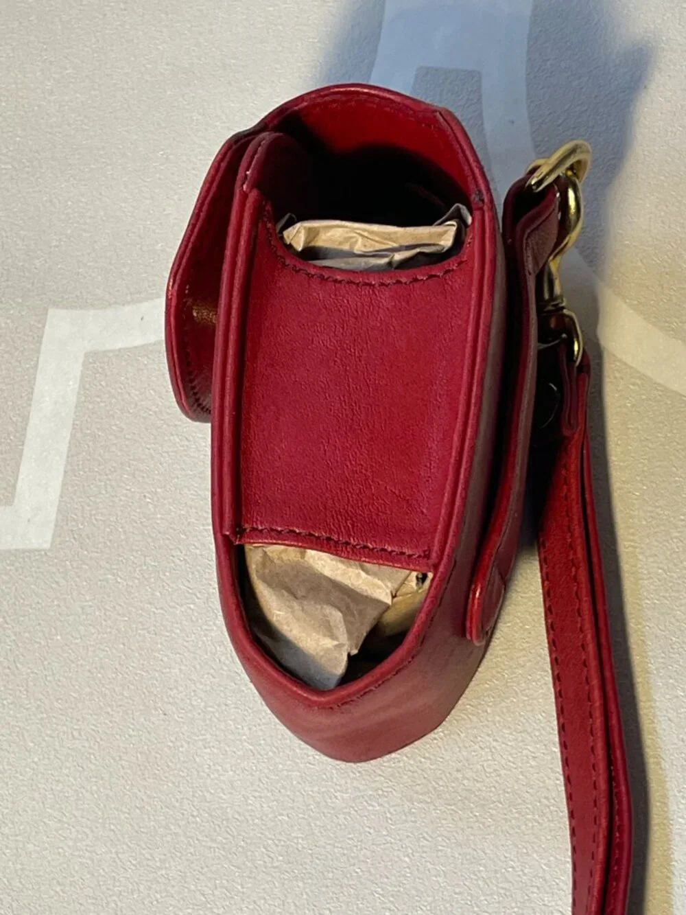 Coach Vintage 90s Burgundy Leather Cell Phone Belt Case | Wristlet Pouch